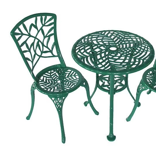 Bistro Table Set - Durable Cast Aluminum 3-Piece Outdoor Dining