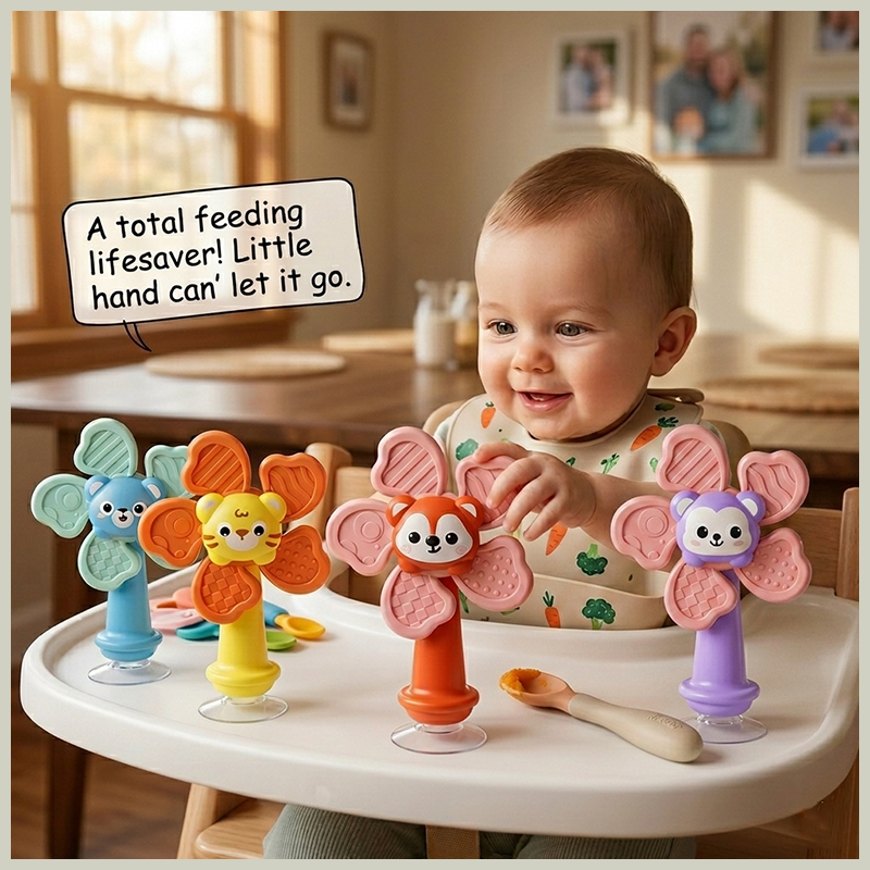 Bistro Table Set - Children High Chair Toys Suction Cup