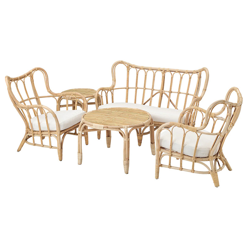 Outdoor Furniture Indonesia - Custom Natural Real Rattan Sofa Outdoor