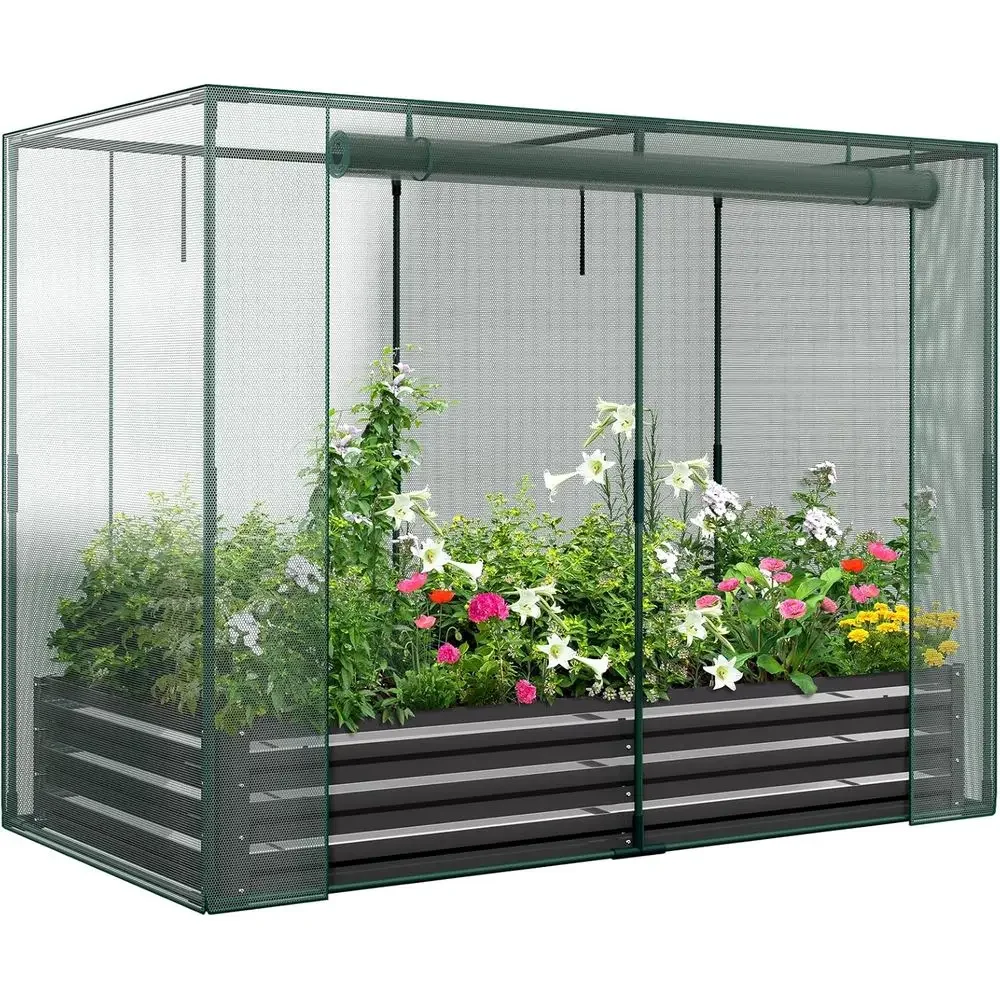Planter Raised Metal - Raised Garden Bed with Metal Planter