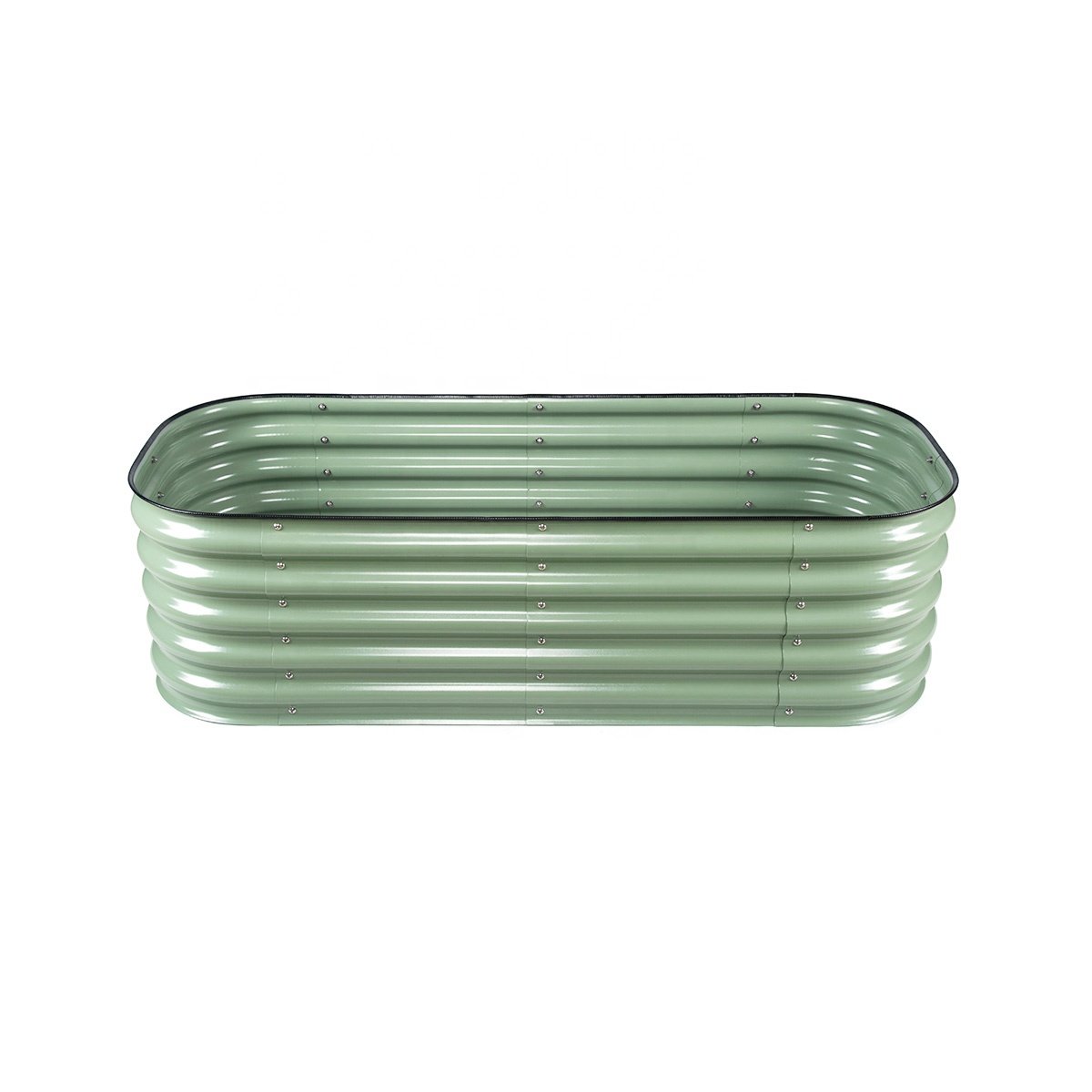 Planter Raised Metal - Modern Metal Raised Garden Bed, Large