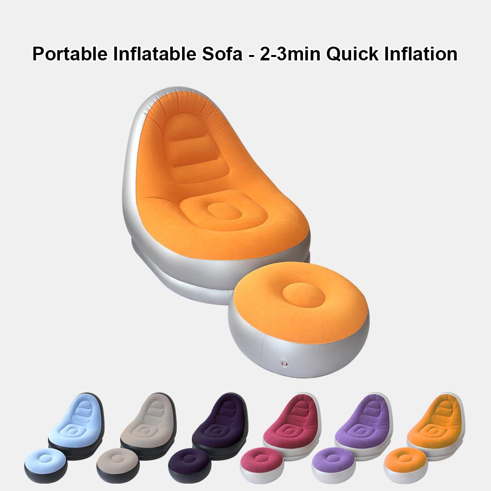 Outdoor Furniture Weatherproof - Portable Multicolor Inflatable Air Sofa Set