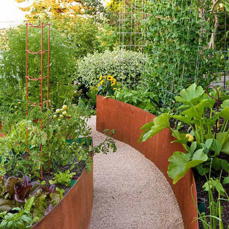 Planter Raised Metal - Corten Steel Raised Garden Bed for