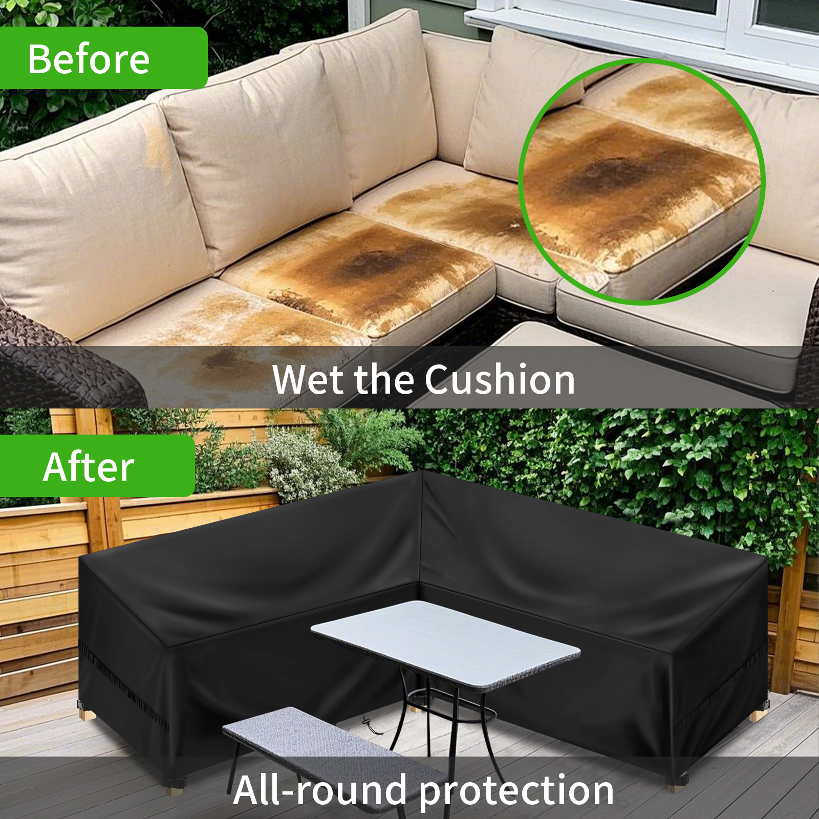 Outdoor Waterproof Sectional S - Outdoor Furniture Weatherproof ulasan dan harga