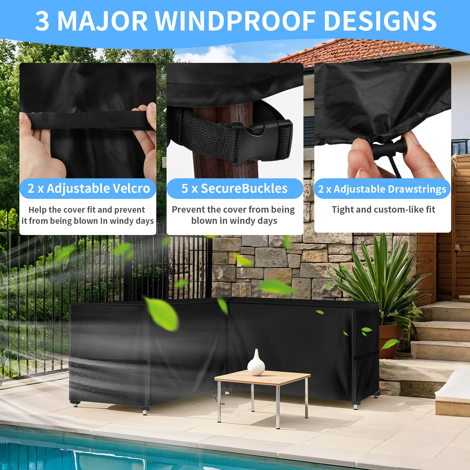 Outdoor Waterproof Sectional S - Outdoor Furniture Weatherproof ulasan dan harga