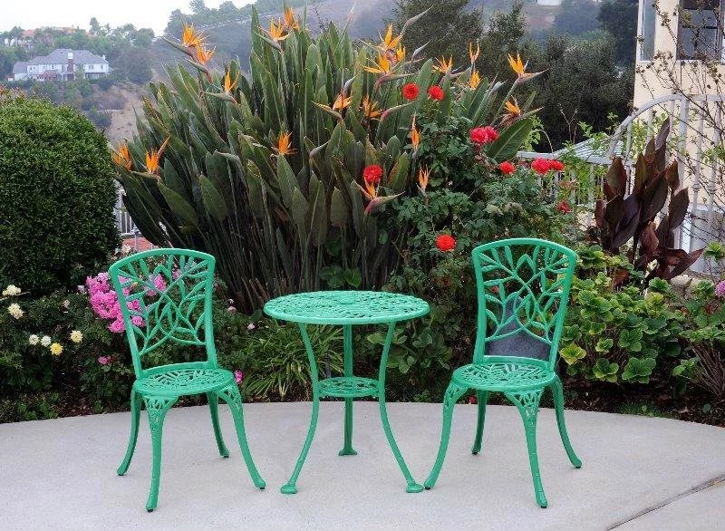 Durable Cast Aluminum 3-Piece  - Bistro Table Set ulasan dan harga