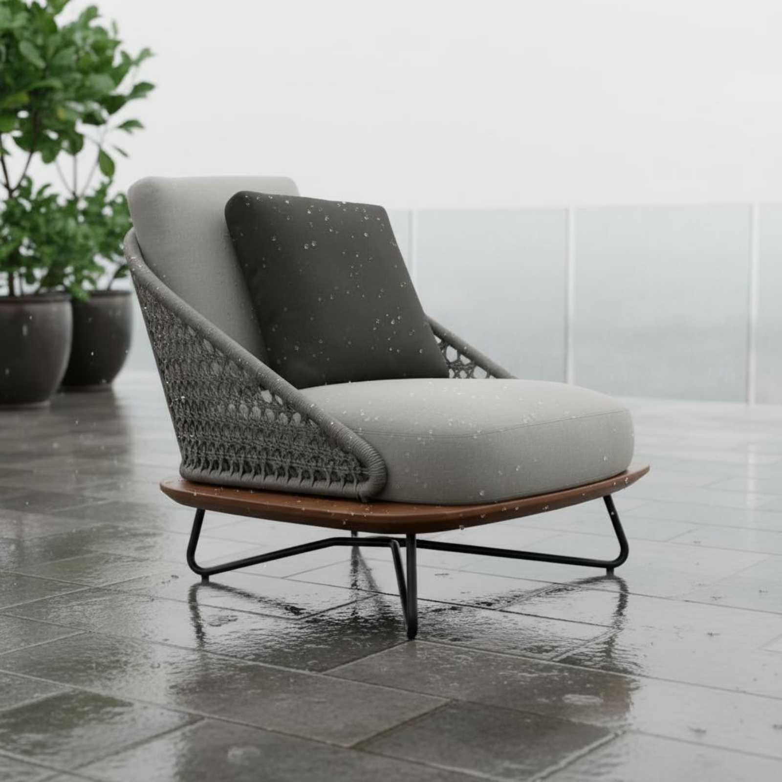 Outdoor Tea Table Set Waterpro - Outdoor Furniture Easy To Clean ulasan dan harga