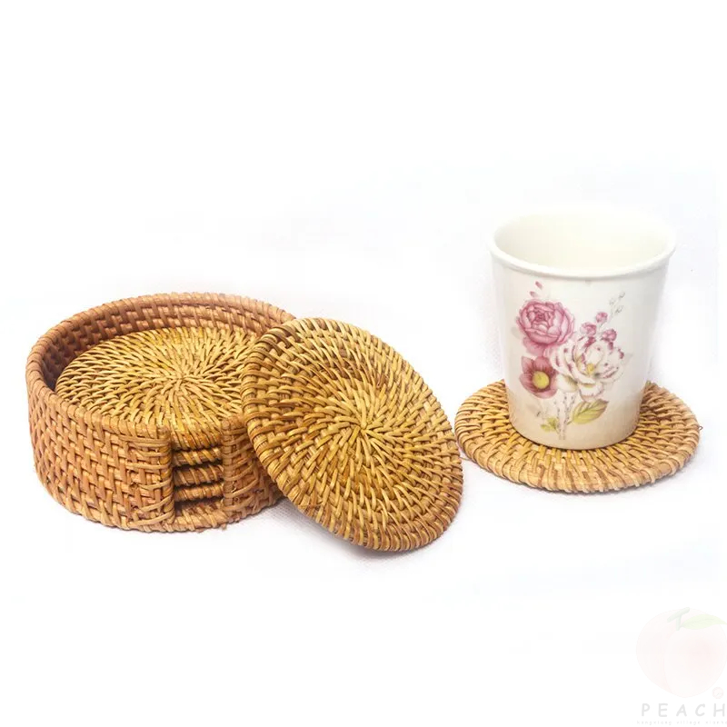 6Pcs Drink Coasters Set For Ku - Bistro Table Set ulasan dan harga