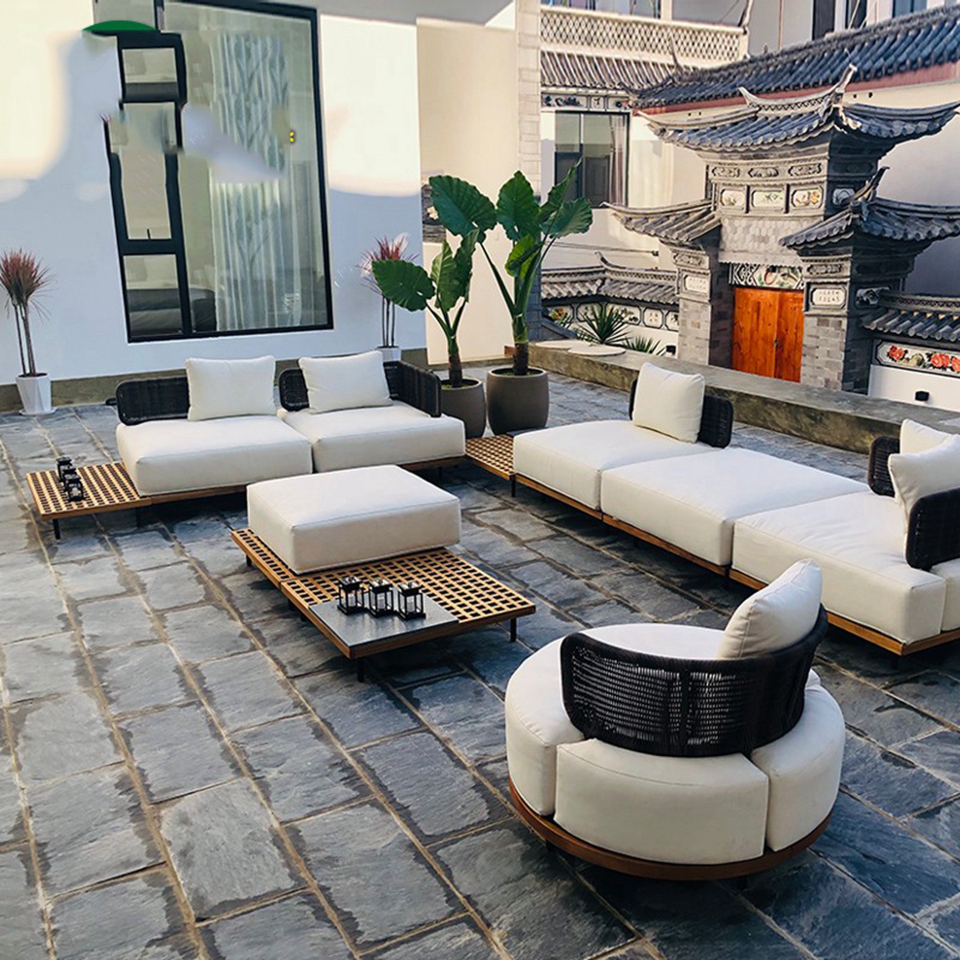 Indonesia Luxury Loveseat Pati - Outdoor Furniture Indonesia ulasan dan harga