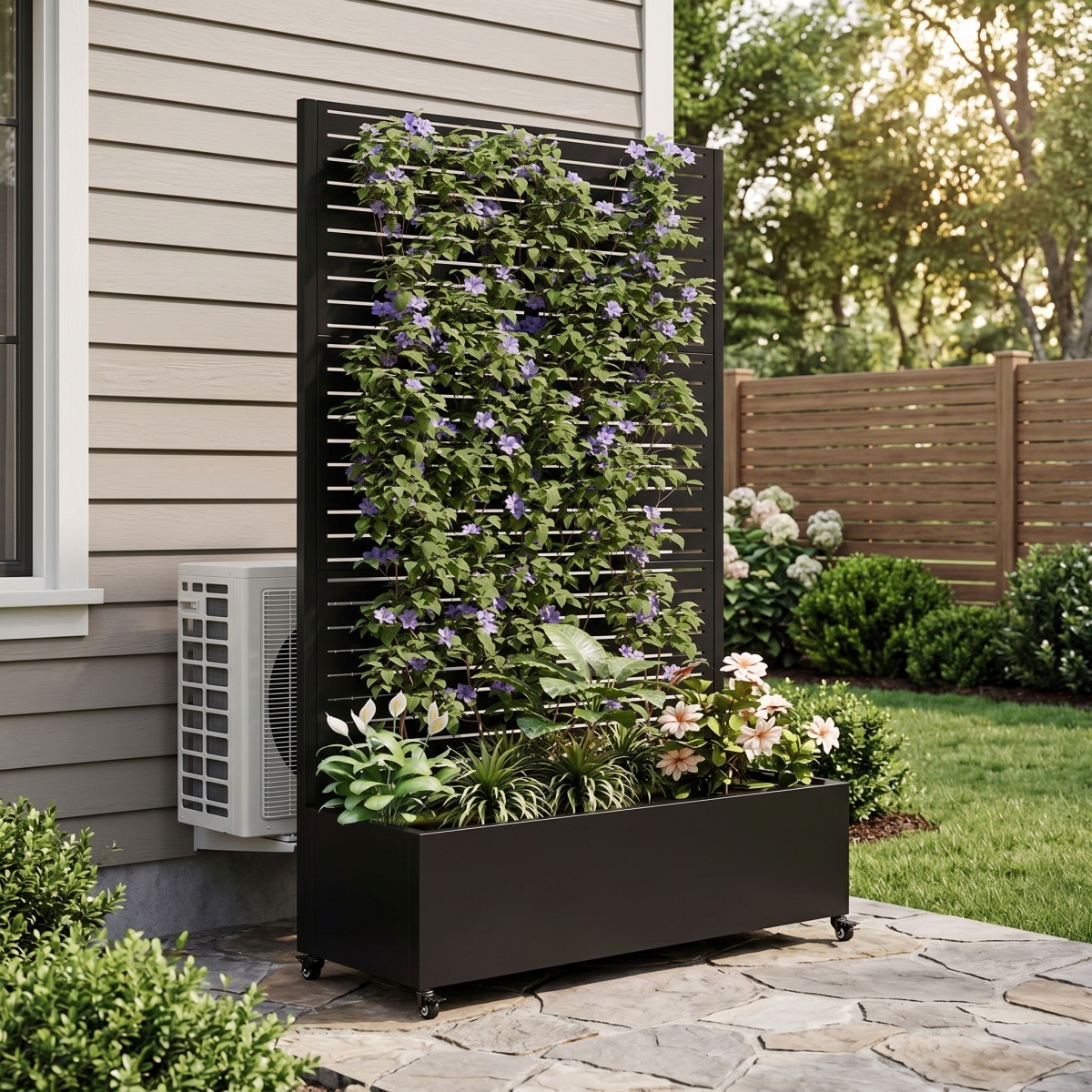 Metal Planter Box with Trellis - Planter Raised Metal ulasan dan harga