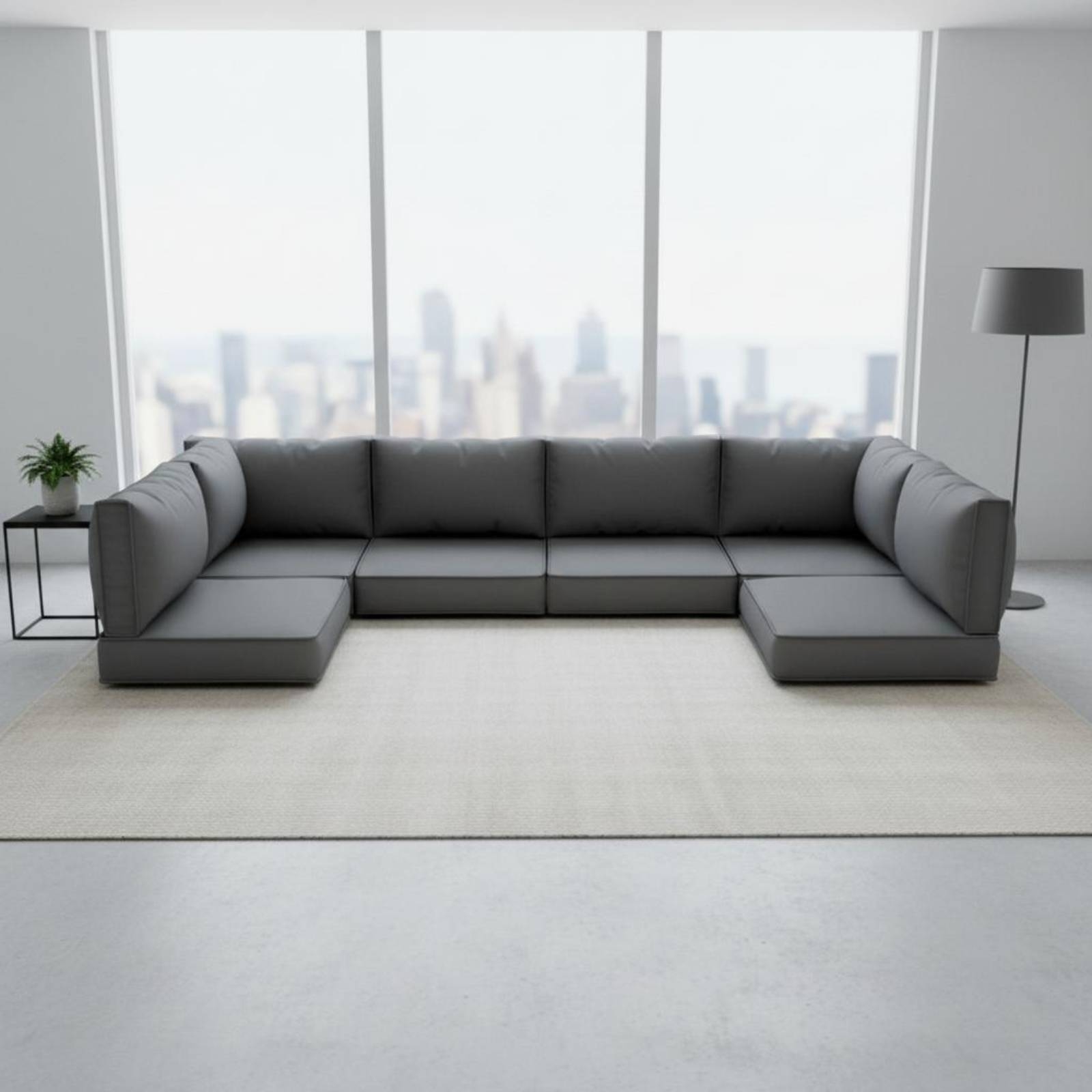 7 Pieces 7-Piece Sofa Cushion  - Outdoor Furniture Sofa ulasan dan harga