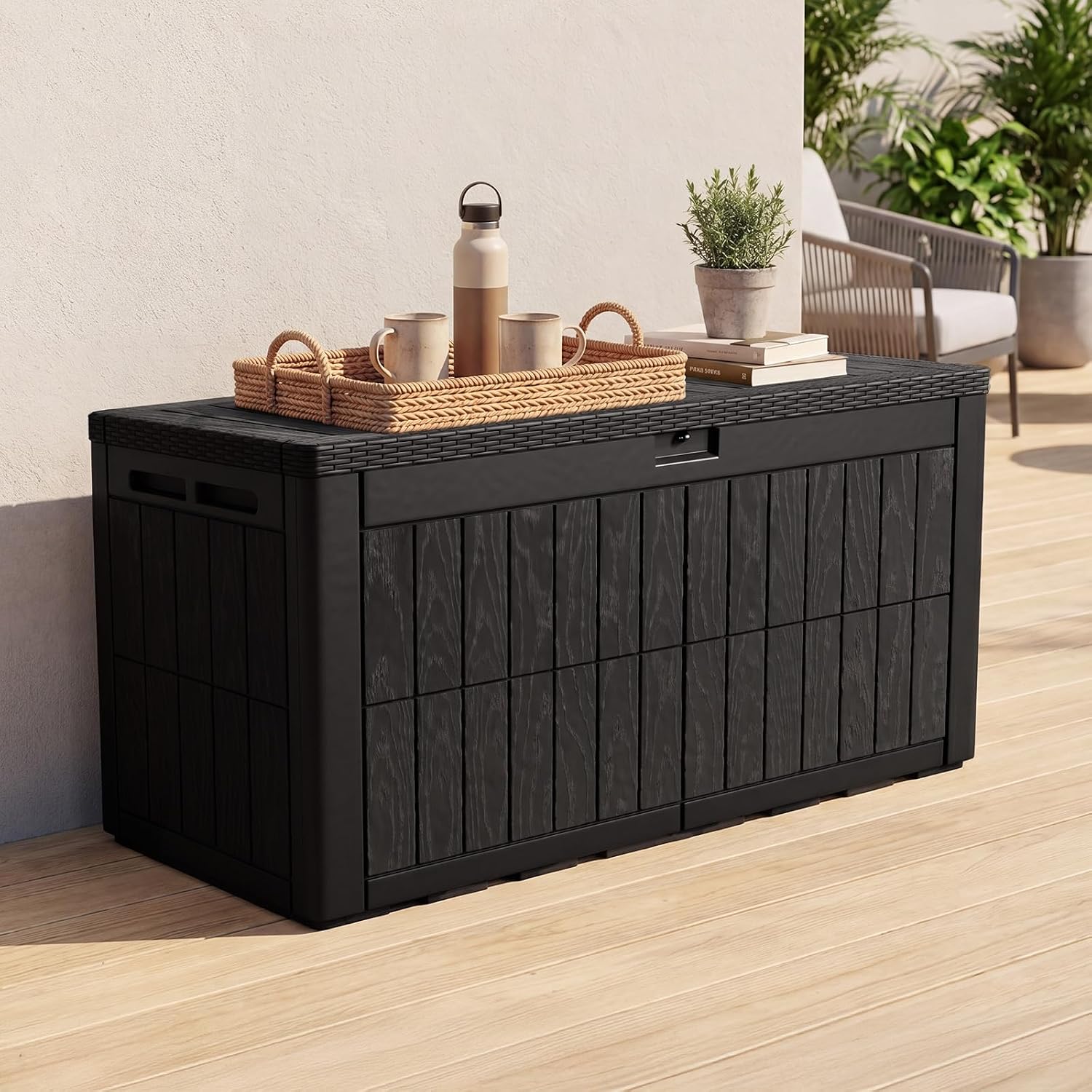 120 Gallon Large Outdoor Stora - Outdoor Furniture Weatherproof ulasan dan harga