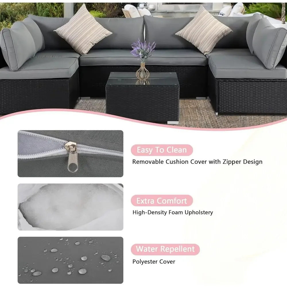 All-Weather Outdoor Wicker Sec - Outdoor Furniture Grey ulasan dan harga