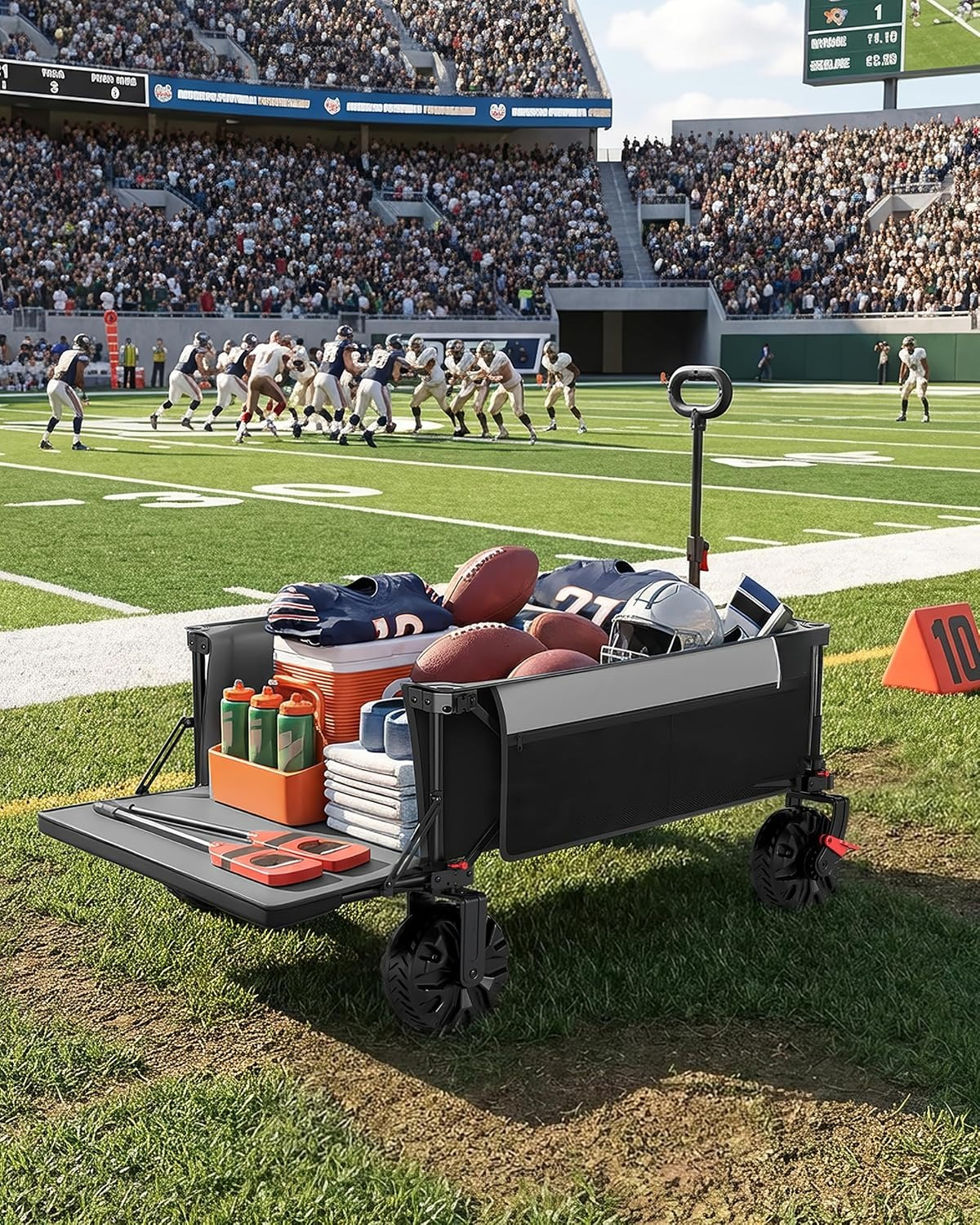 Extra Wide Heavy Duty Wagon Ca - Outdoor Furniture Grey ulasan dan harga