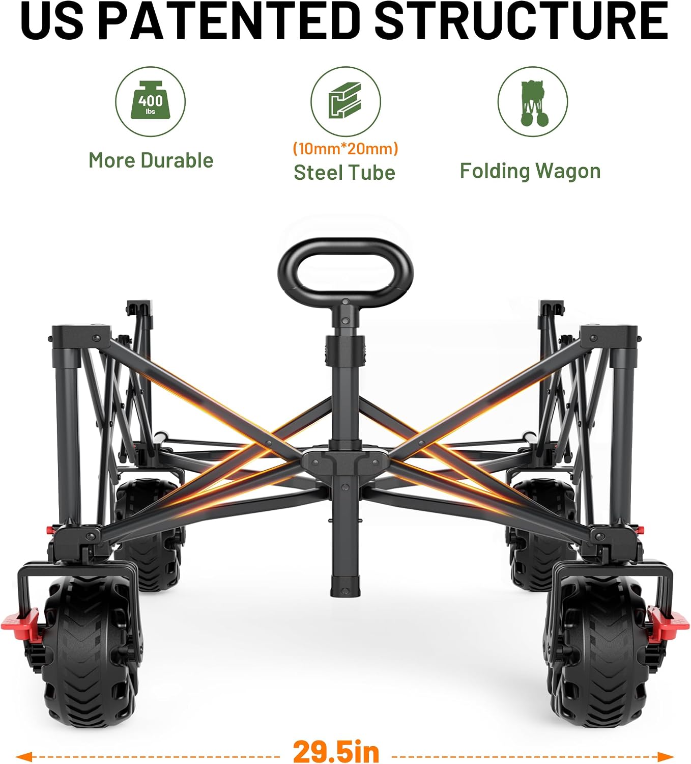 Extra Wide Heavy Duty Wagon Ca - Outdoor Furniture Grey ulasan dan harga