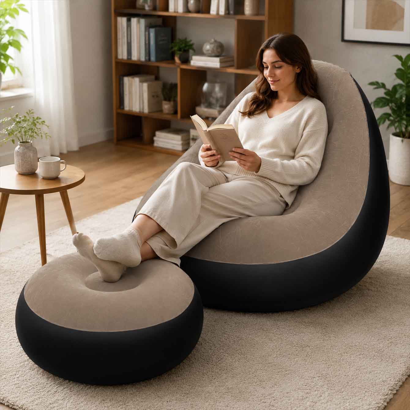 Inflatable Chair for Adults,Po - Outdoor Furniture Weatherproof ulasan dan harga