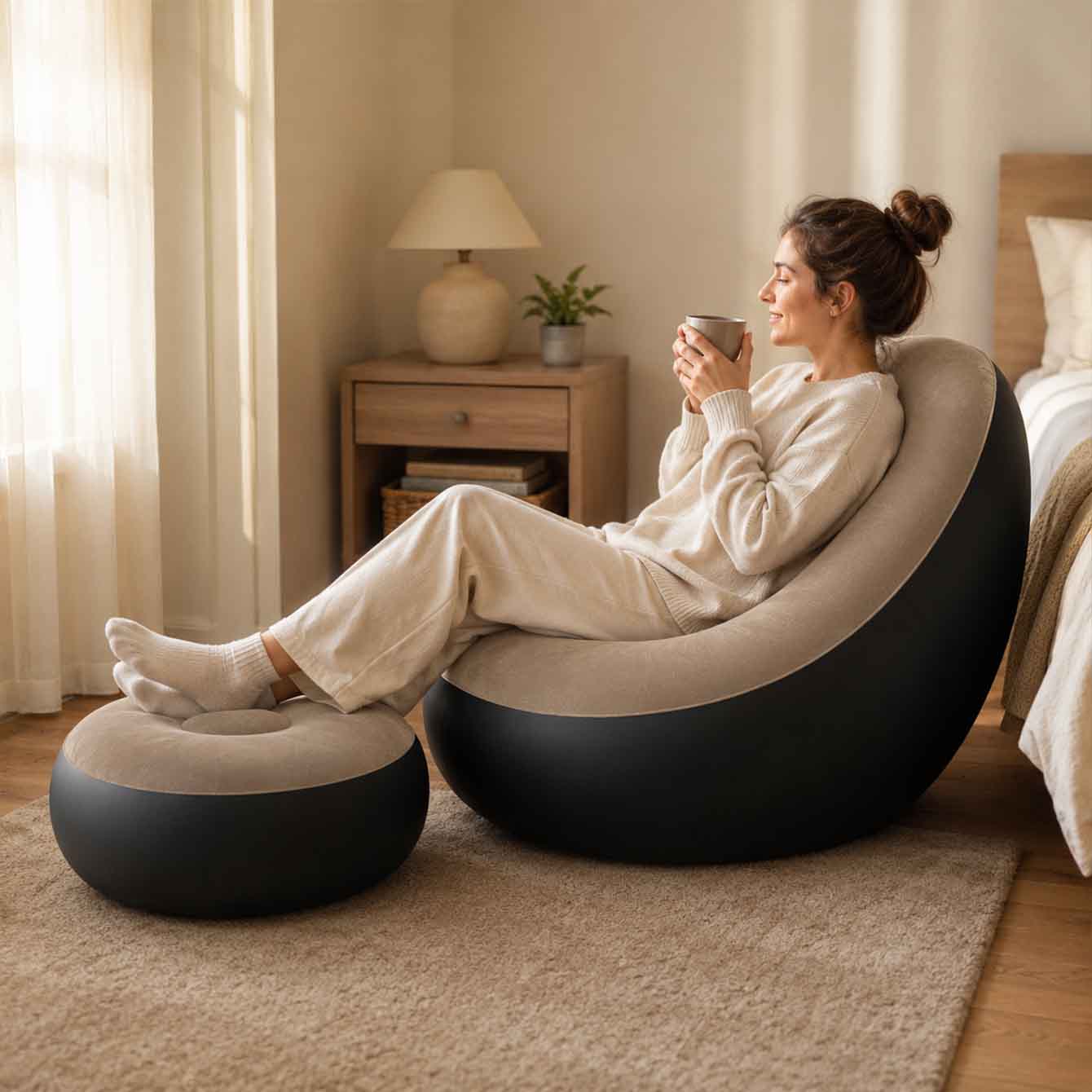 Inflatable Chair for Adults,Po - Outdoor Furniture Weatherproof ulasan dan harga