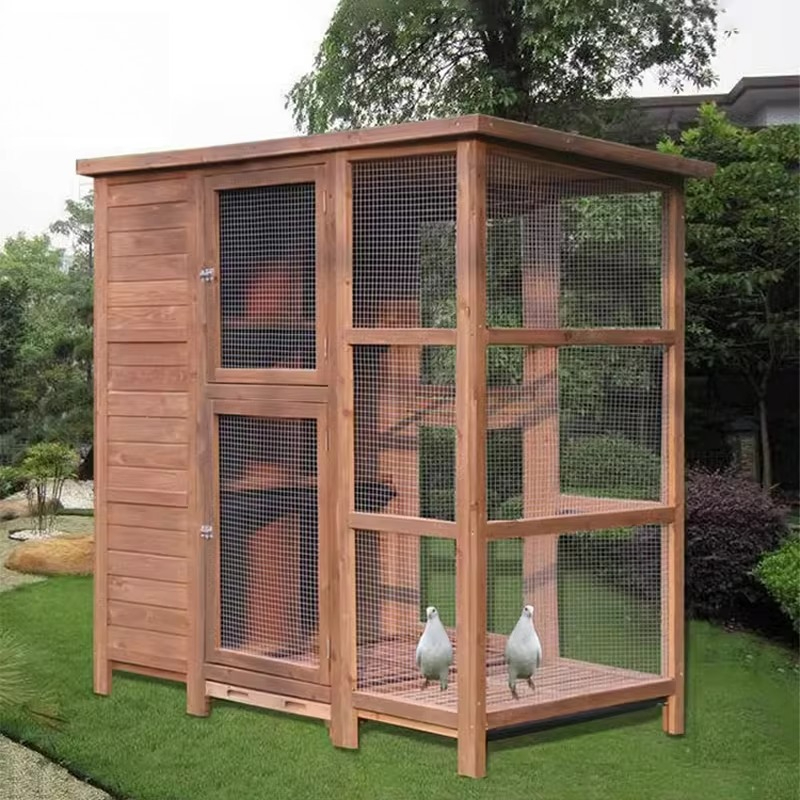 Large Wooden Bird Aviary Cage  - Outdoor Furniture Easy To Clean ulasan dan harga