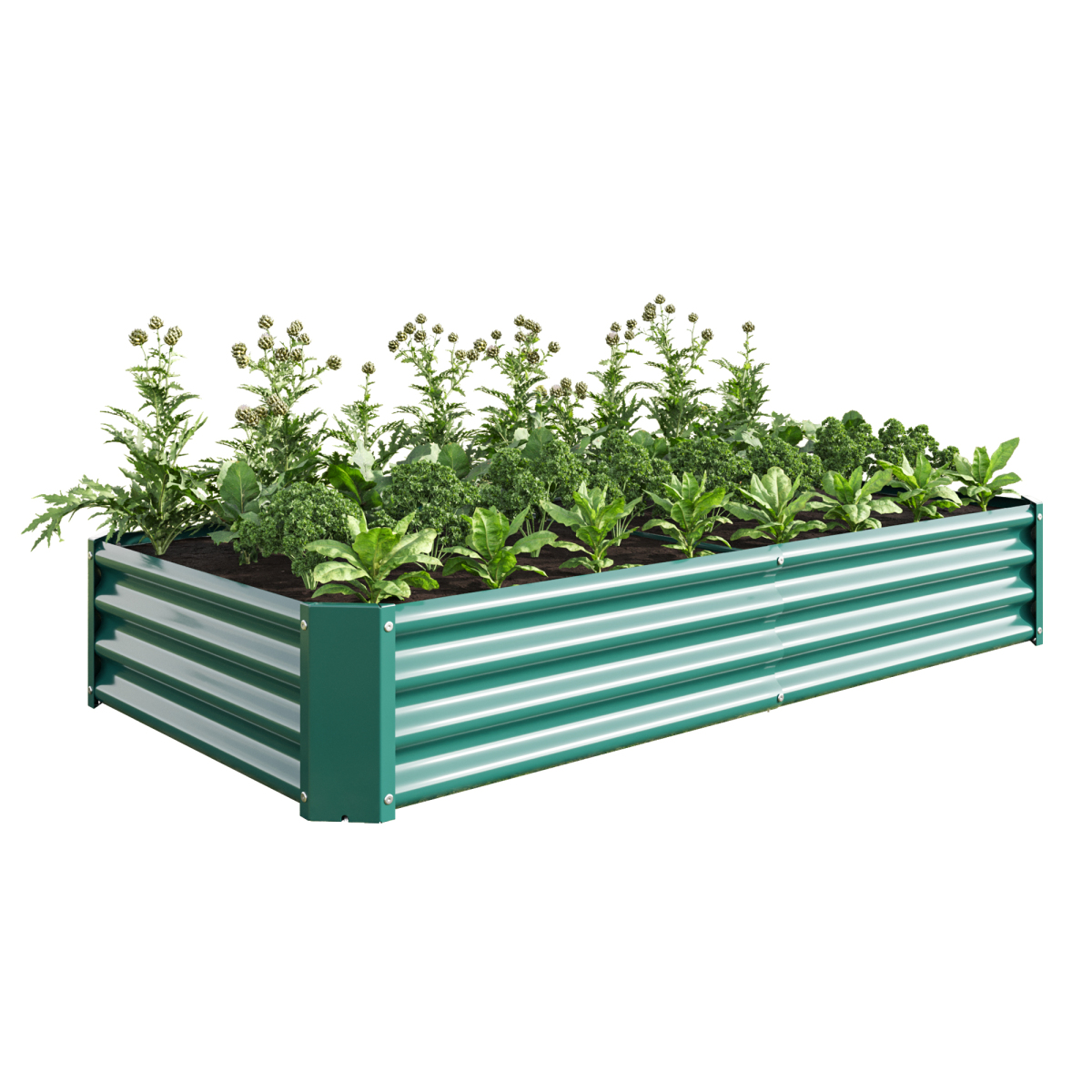 Raised Garden Bed Outdoor, 6×3 - Planter Raised Metal ulasan dan harga
