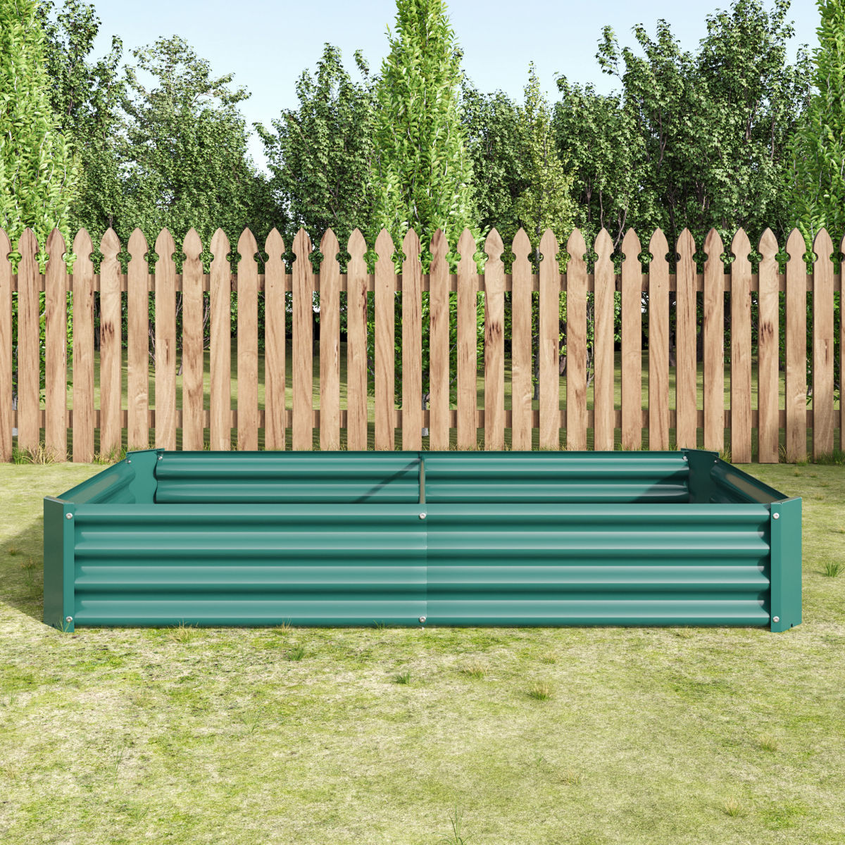 Raised Garden Bed Outdoor, 6×3 - Planter Raised Metal ulasan dan harga