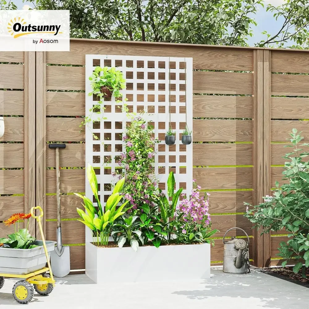Raised Garden Bed with Trellis - Planter Raised Metal ulasan dan harga
