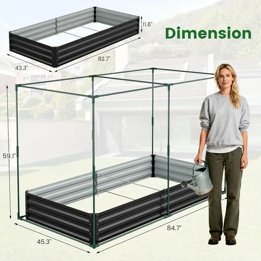 Raised Garden Bed with Metal P - Planter Raised Metal ulasan dan harga