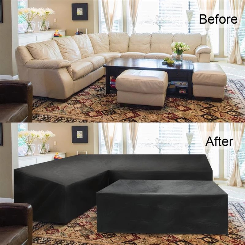 UV Resistant L Shaped Furnitur - Outdoor Furniture Weatherproof ulasan dan harga