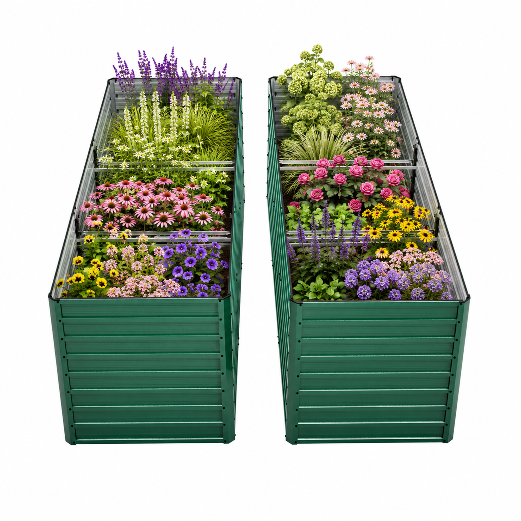 2 Pack Raised Garden Bed 93.7x - Planter Raised Metal ulasan dan harga