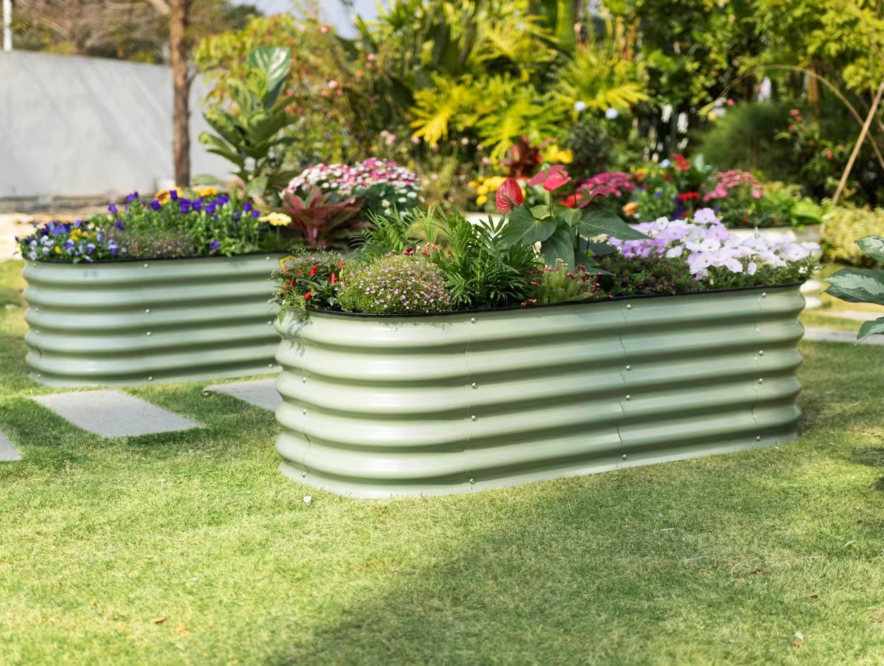 Large Galvanized Raised Garden - Planter Raised Metal ulasan dan harga