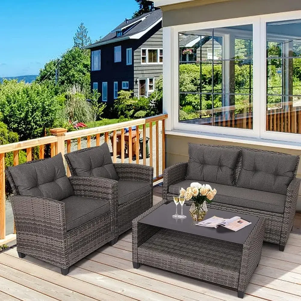 Grey Outdoor Patio Furniture S - Outdoor Furniture Grey ulasan dan harga