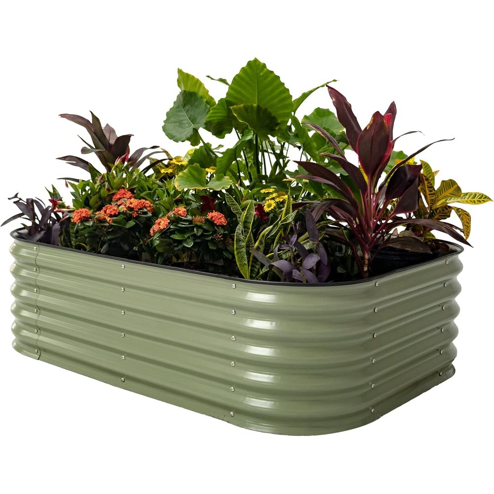 Vego garden Raised Garden Bed  - Planter Raised Metal ulasan dan harga