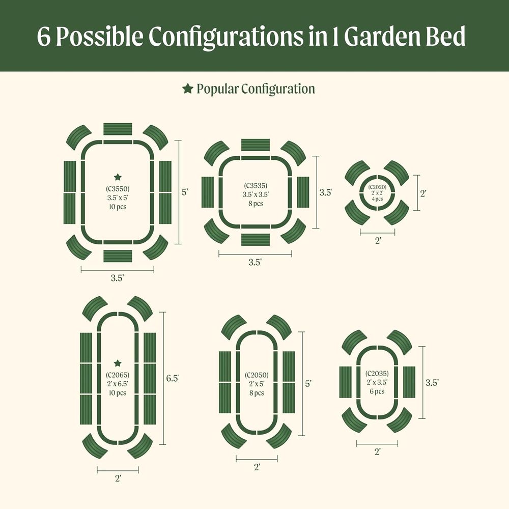 Vego garden Raised Garden Bed  - Planter Raised Metal ulasan dan harga