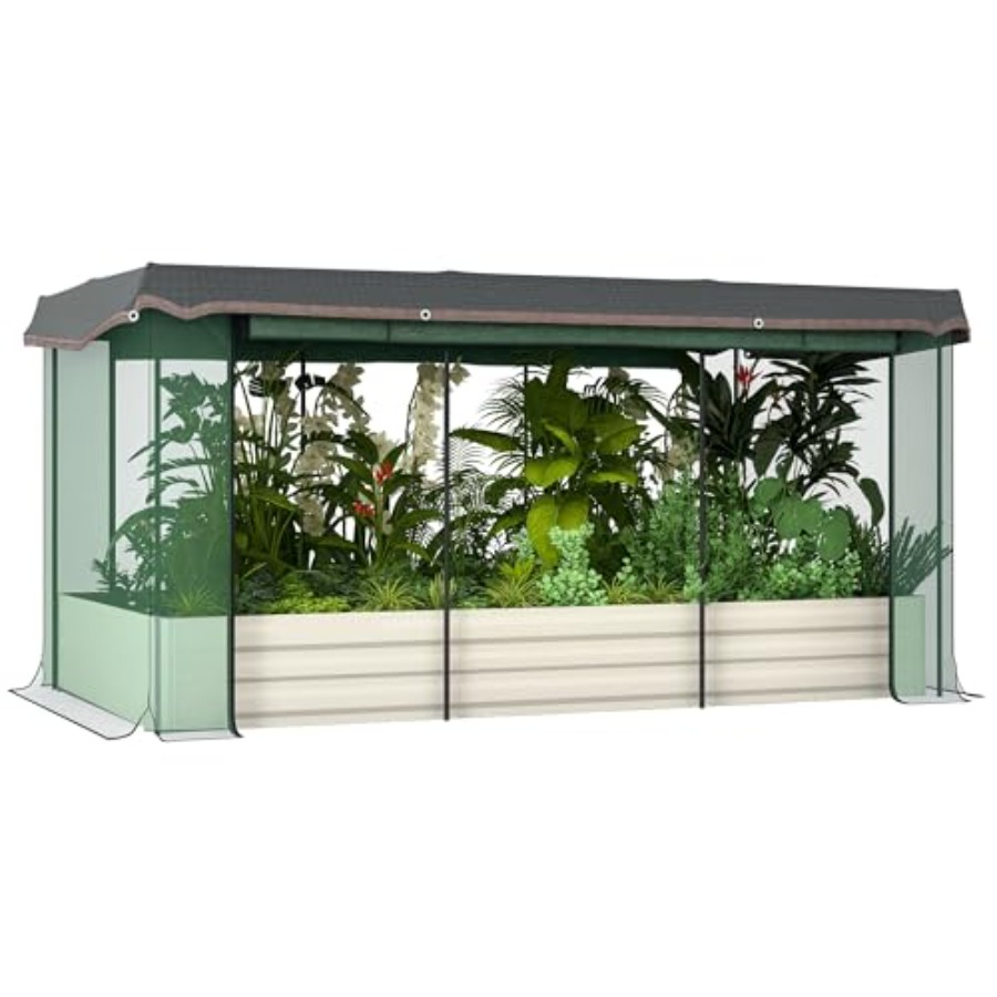 7.3 x 3.4 x 1 ft Galvanized Ra - Planter Raised Metal ulasan dan harga