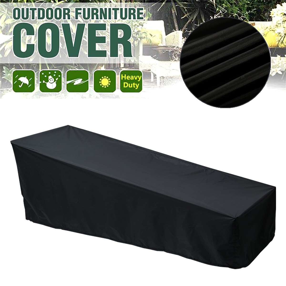 Outdoor Garden Sunbed Cover Su - Outdoor Furniture Weatherproof ulasan dan harga