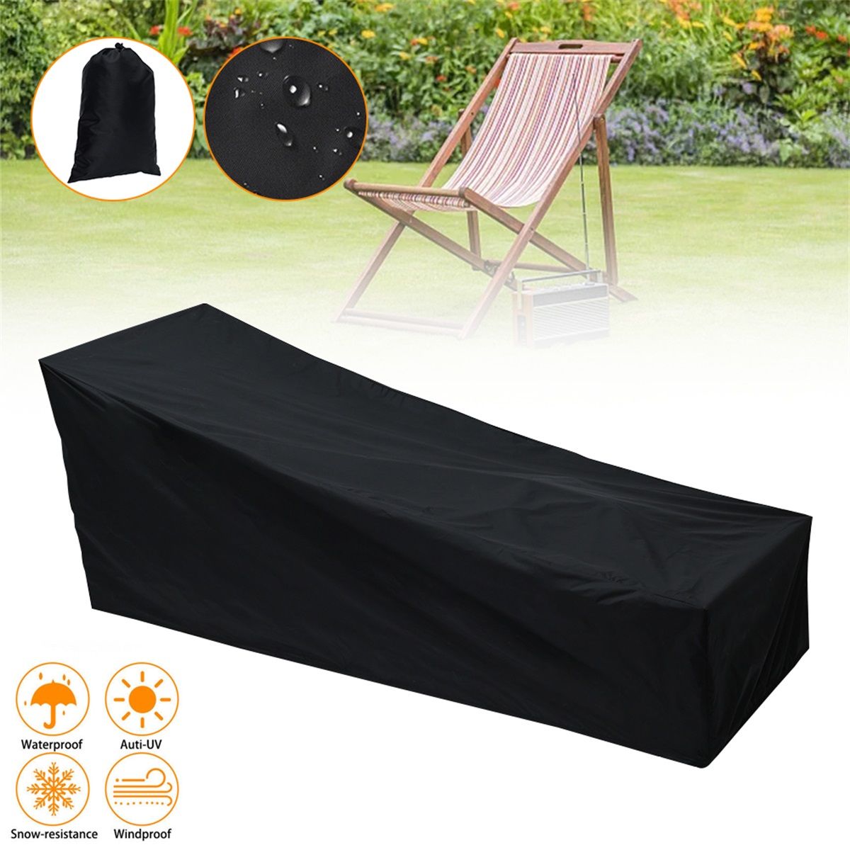 Outdoor Garden Sunbed Cover Su - Outdoor Furniture Weatherproof ulasan dan harga