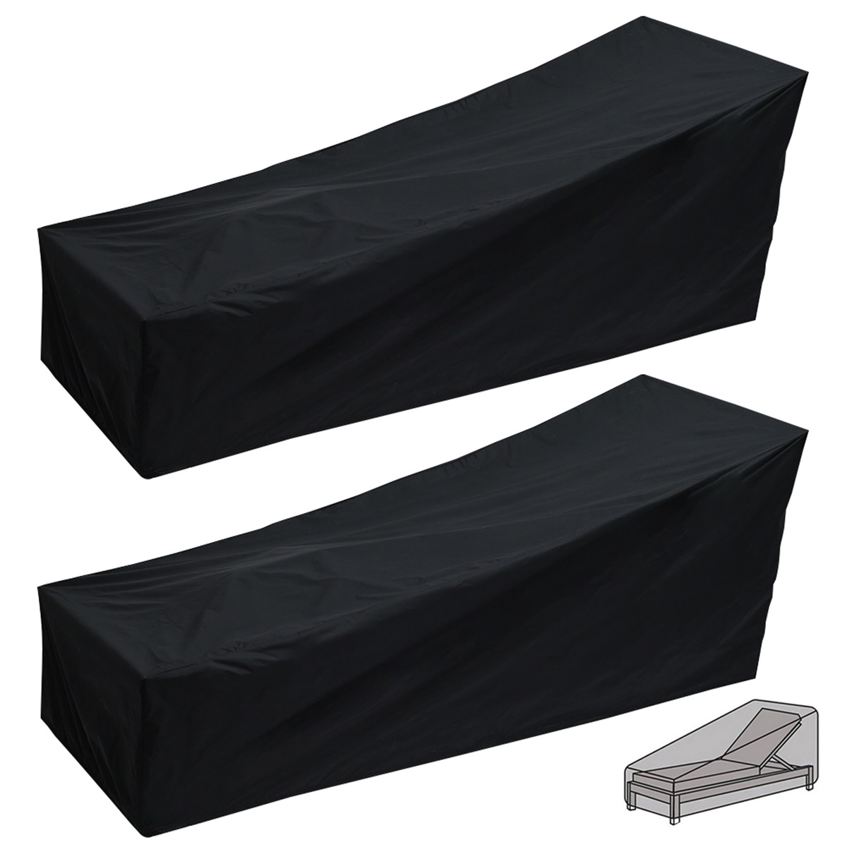 Outdoor Garden Sunbed Cover Su - Outdoor Furniture Weatherproof ulasan dan harga