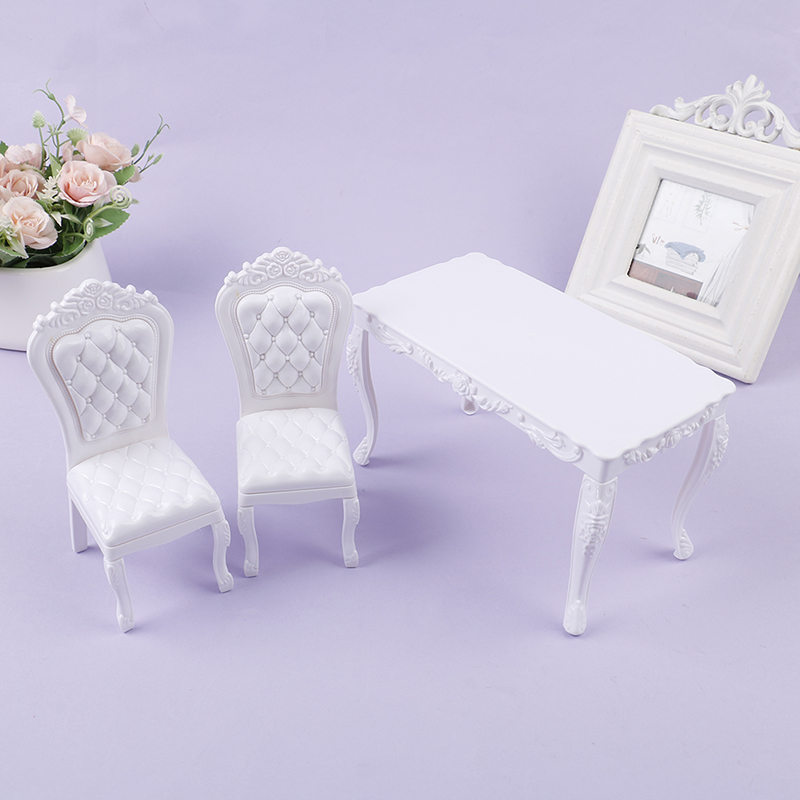 Dollhouse 1:6 Kitchen Furnitur - Bistro Table Set ulasan dan harga