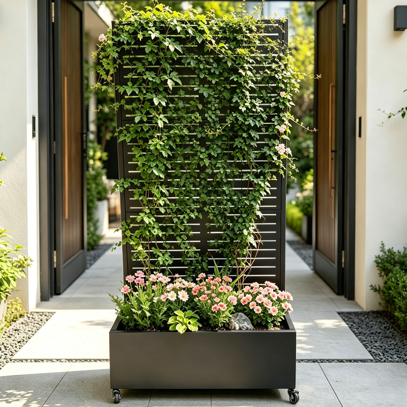 73.2 Inch Tall Privacy Screen  - Planter Raised Metal ulasan dan harga