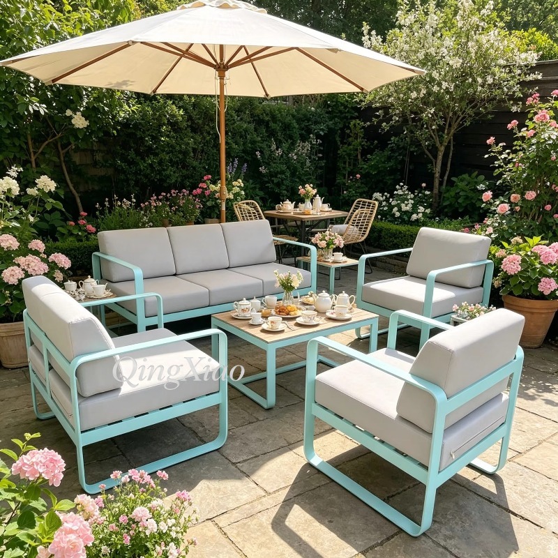 Macaron Color Sunproof Waterpr - Outdoor Furniture Sofa ulasan dan harga