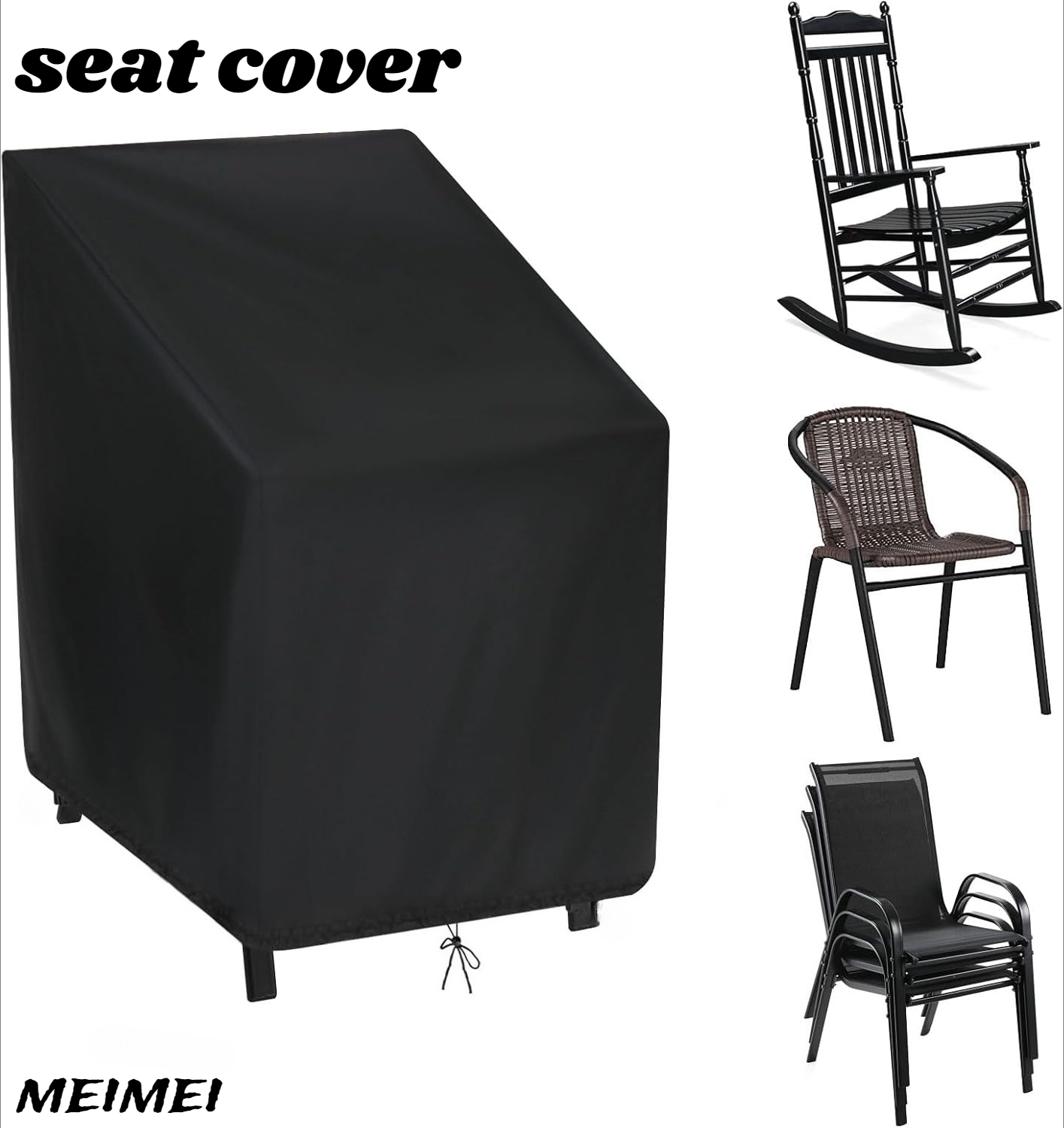 Stacked Chair Dust Cover Stora - Outdoor Furniture Sofa ulasan dan harga
