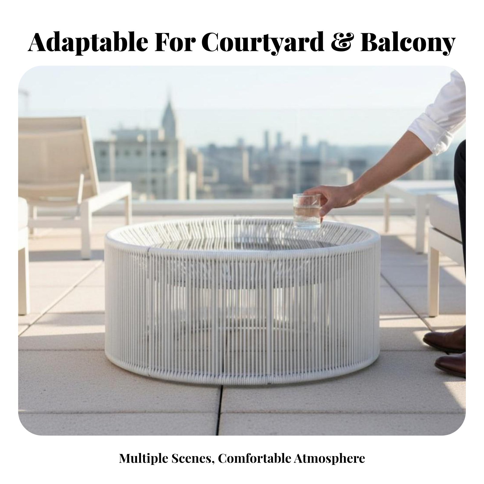 3 Pieces 3-Piece Woven Patio S - Outdoor Furniture Easy To Clean ulasan dan harga